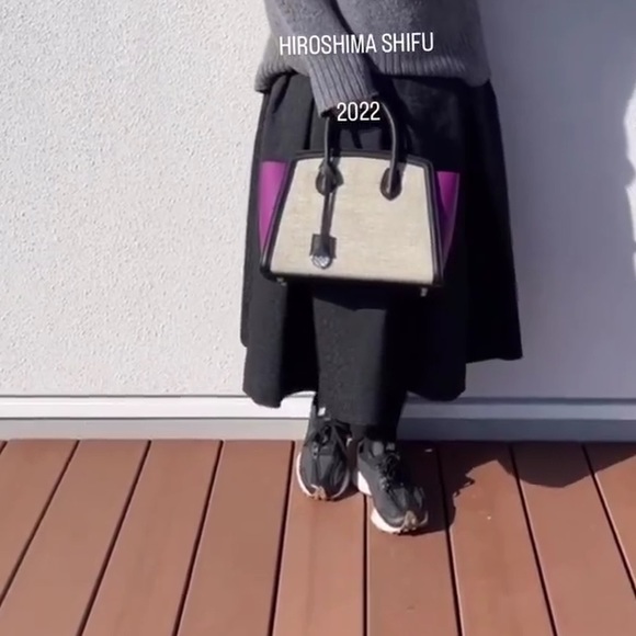 Hiroshima Shifu Japanese designer handbag real leather Japanese artisan handmade - Picture 5 of 15